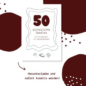 Winter Doodles Vorlagenpaket